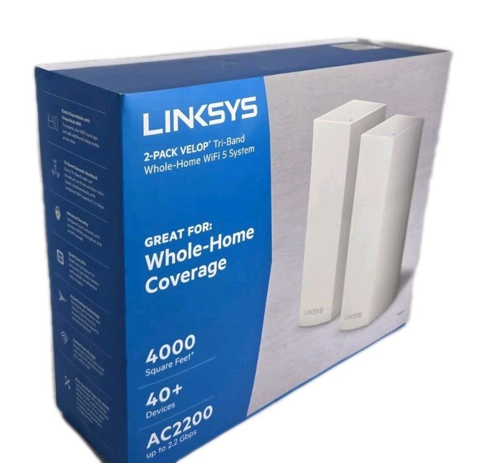 Linksys Velop Tri-Band Home Whole Wi-fi System WHW0302